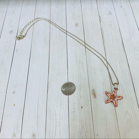 Enameled Starfish Necklace  - Picture 1 of 3